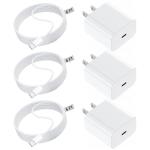 Apple 20W Power Adapter and  USB-C to C Threaded Cable for iPhone iPad - Authentic
