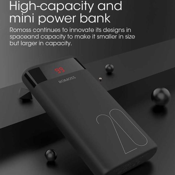 Romoss Ares 20 Portable Power Bank 20000mAh USB Type-C Input